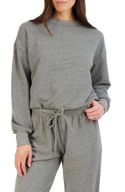 Shop Goodlife Oversize Terry Sweatshirt In Heather Grey