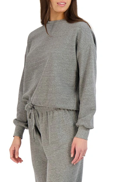 Shop Goodlife Oversize Terry Sweatshirt In Heather Grey