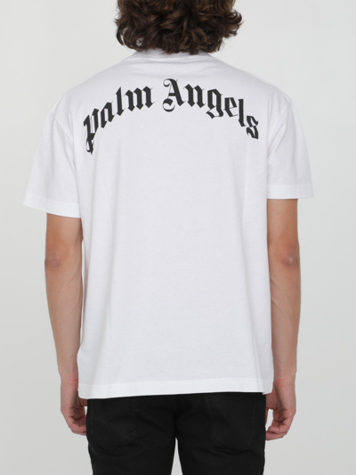 Shop Palm Angels White Bear T-shirt