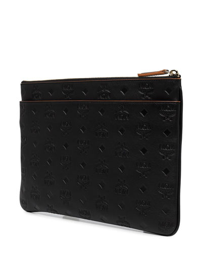 Shop Mcm Medium Aren Crossbody Bag In Black