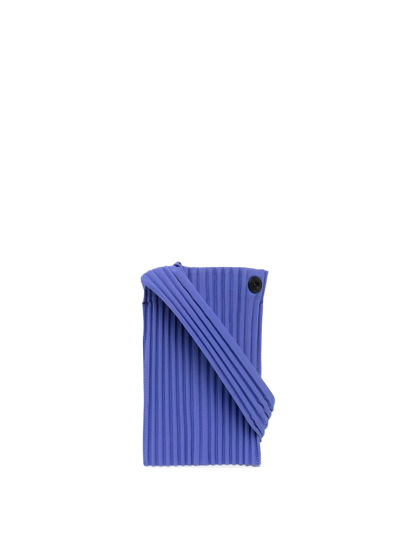 Shop Issey Miyake Pleat-detail Pocket Bag In Purple