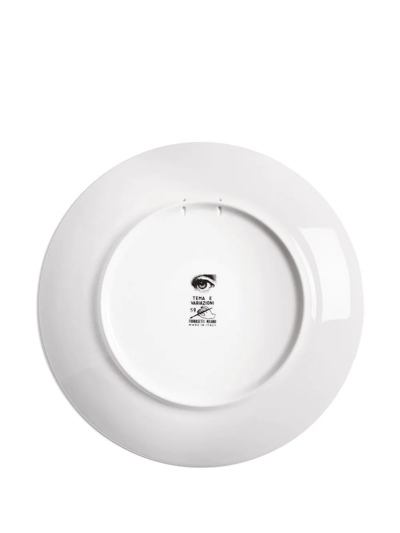 Fornasetti Tema E Variazioni N.59 Wall Plate In White
