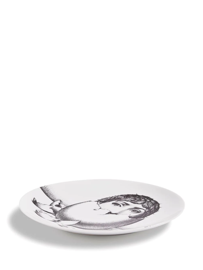 Fornasetti Tema E Variazioni N.258 Wall Plate In White