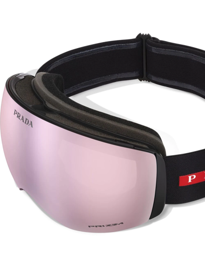 Shop Prada X Oakley Linea Rossa Ski Goggles In Pink