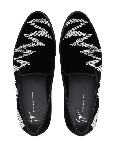 Giuseppe Zanotti Jareth Shake Loafers In Black
