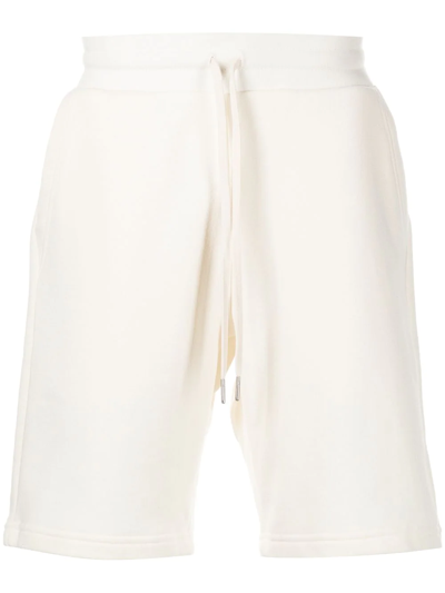 Shop John Elliott Drawstring Straight-leg Shorts In White