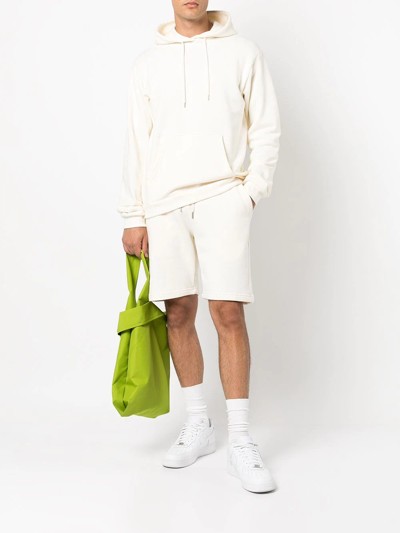 Shop John Elliott Drawstring Straight-leg Shorts In White