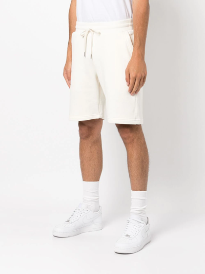 Shop John Elliott Drawstring Straight-leg Shorts In White