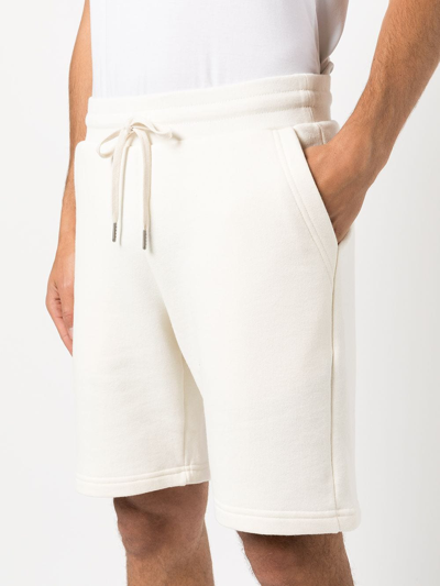 Shop John Elliott Drawstring Straight-leg Shorts In White