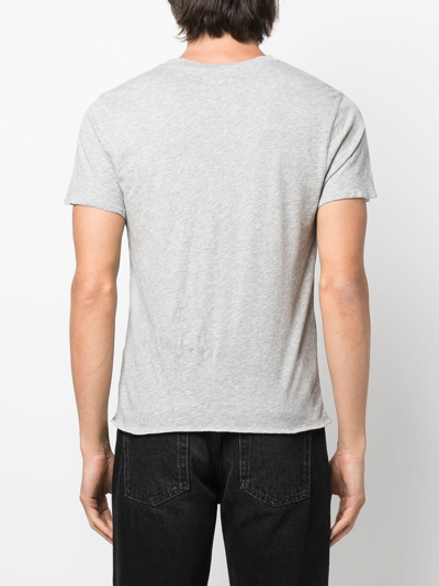 Shop Erl Venice-print Cotton T-shirt In Grey