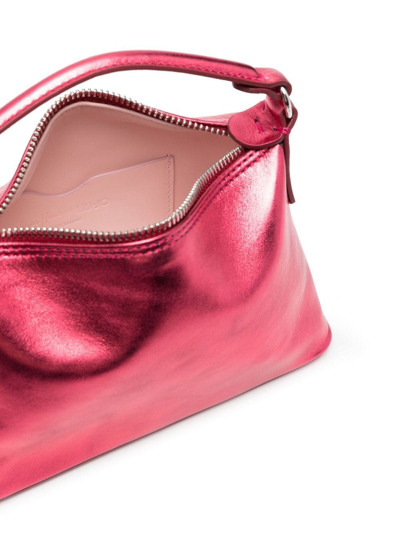 Liu •jo Metallic-finish Tote Bag In Pink