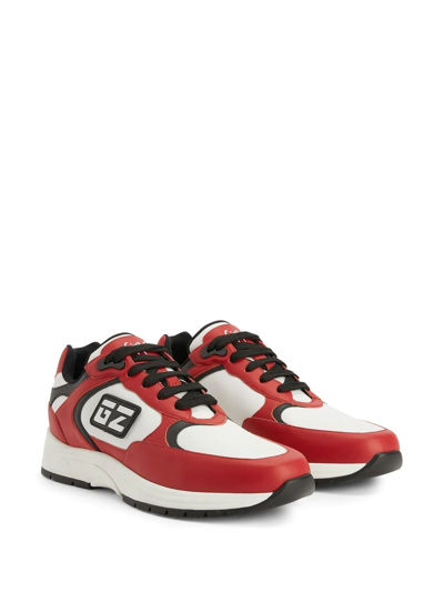 Giuseppe Zanotti Man Sneakers Red Size 11 Soft Leather In Red