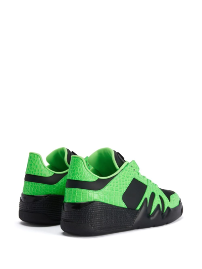 Giuseppe Zanotti Talon Low-top Sneakers In Green