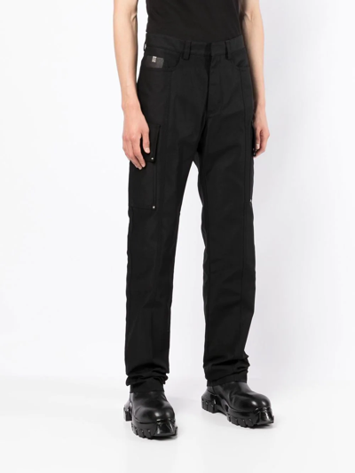 Shop Alyx High-waisted Cargo Trousers In Black