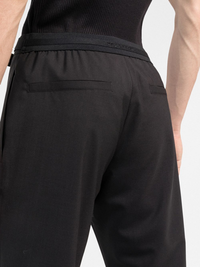 Alyx Metal Buckle Wool Blend Suit Pants In Black