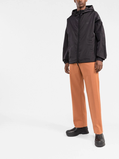 Dsquared2 Lightweight Zip-front Jacket In Black