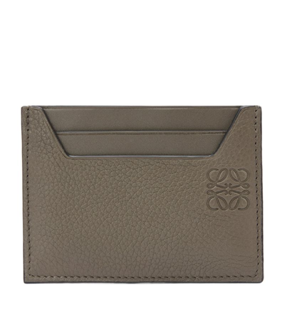 Shop Loewe Leather Anagram Card Holder In Green