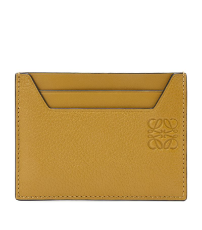 Shop Loewe Leather Anagram Card Holder In Green