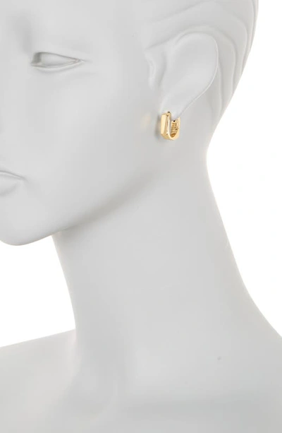 Shop Vince Camuto Square Huggie Hoop Earrings In Goldtoned