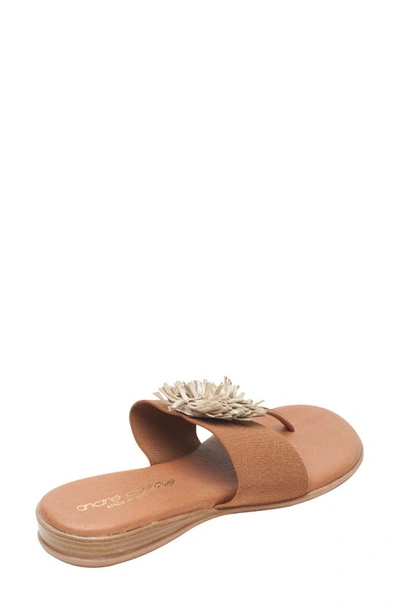 Shop Andre Assous Novalee Sandal In Rust Fabric