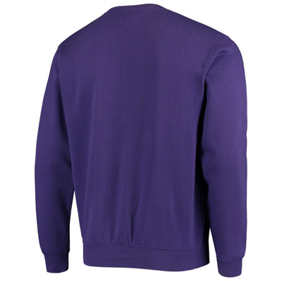 Shop Colosseum Purple James Madison Dukes Arch & Logo Tackle Twill Pullover Sweatshirt