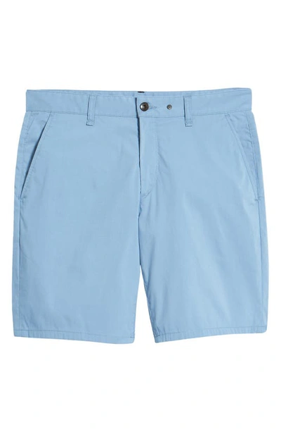 Shop Rag & Bone Perry Paperweight Flat Front Chino Shorts In Faded Blue