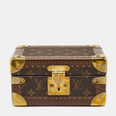 Louis Vuitton Tresor Monogram Canvas Jewelry Box brown 66071