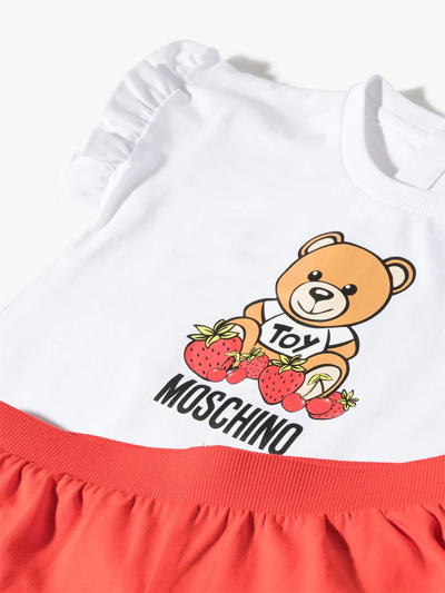 Shop Moschino Toy Logo-print Short Set In White