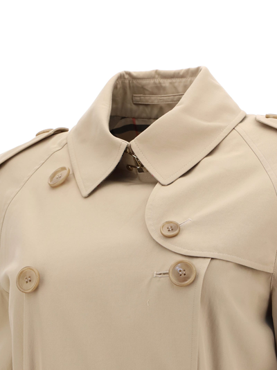 Shop Burberry Waterloo Trench Coat In Soft Fawn