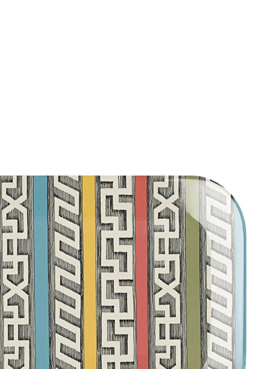 Fornasetti Bordi Antichi Tray In Grün