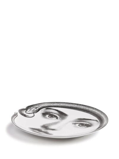 Fornasetti Wall Plate Tema E Variazioni N.159 In Weiss