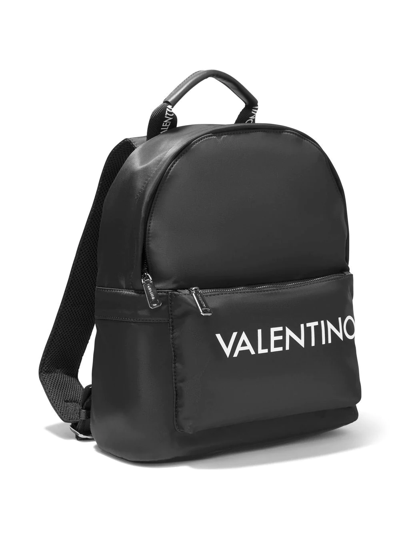 Valentino Logo-print Backpack In Black