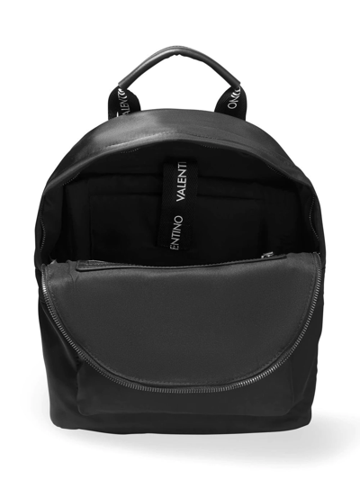 Valentino Logo-print Backpack In Black