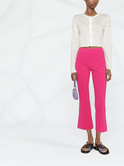 Shop Blanca Vita Petunia Cropped Trousers In Pink