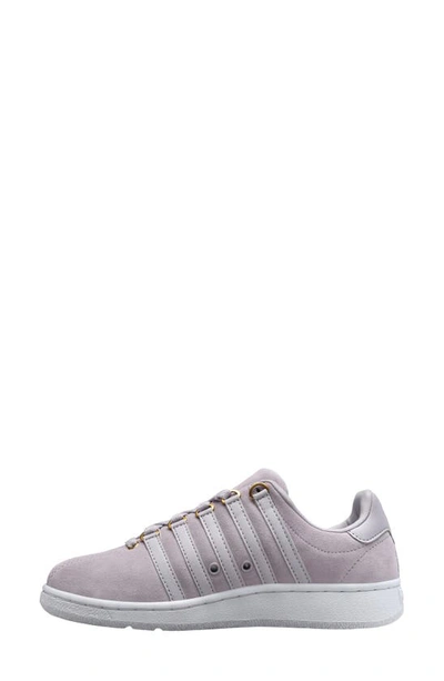 Shop K-swiss Classic Vn Suede Sneaker In Lilac Marble/white
