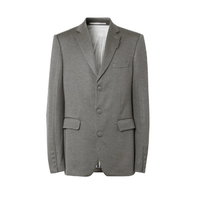 Burberry Mens Cloud Grey English Fit Cashmere Silk Jersey Tailored Jacket,  Brand Size 50 (us Size 40) | ModeSens