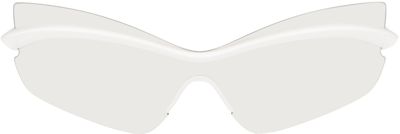 Shop Maison Margiela White Mykita Edition Mmecho004 Sunglasses In Md29-white