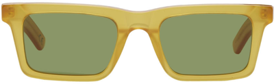 Shop Retrosuperfuture Yellow 1968 Sunglasses In Sereno