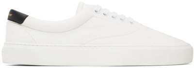 Shop Saint Laurent Off-white Venice Sneakers In 9070 Off White/nero