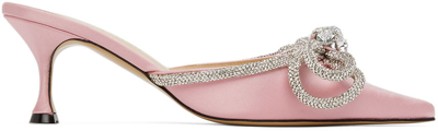 Shop Mach & Mach Pink Double Bow 65 Heels