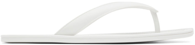 Shop Maison Margiela White Tabi Flip Flops In H0518 Off White