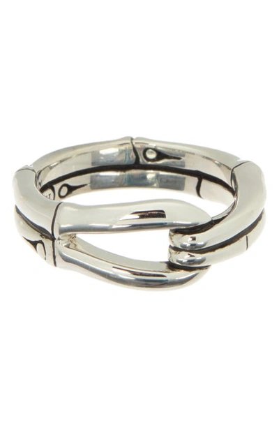 John Hardy Bamboo-shaped Sterling Silver Ring