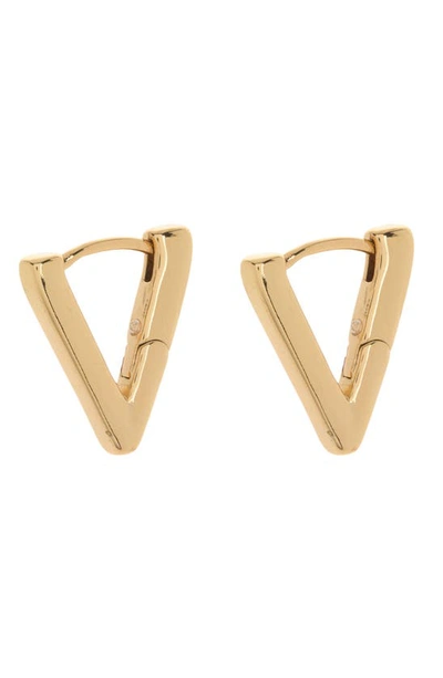 Shop Vince Camuto V-hinge Huggie Earrings In Goldtoned