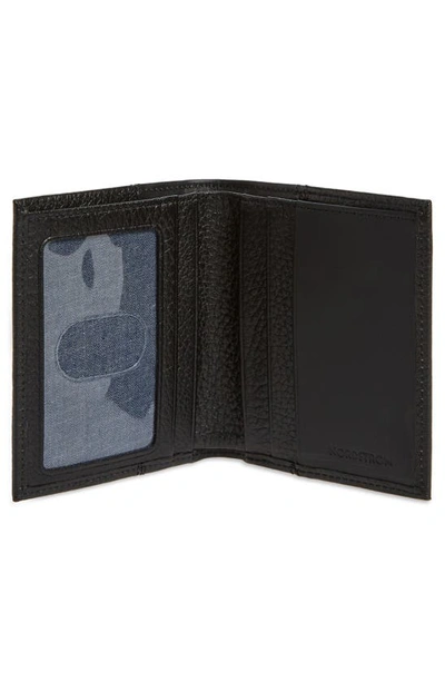 Shop Nordstrom Midland Compact Leather Wallet In Black