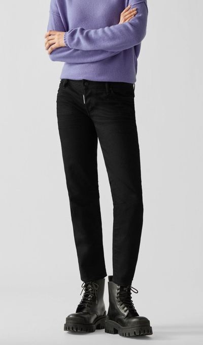 Shop Dsquared2 Icon Skinny Cropped Jeans In Black