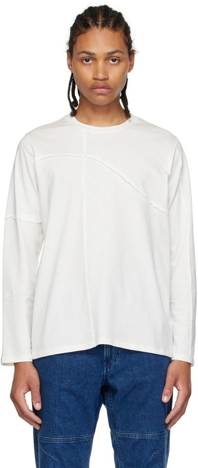 Shop Paloma Wool Off-white Organic Cotton Long Sleeve T-shirt In 000 White
