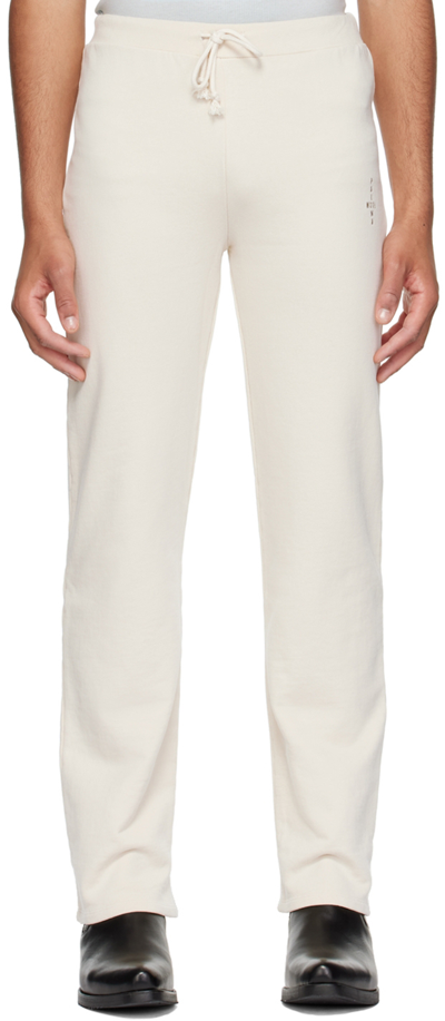 Shop Paloma Wool Off-white Organic Cotton Lounge Pants In 620 Ecru