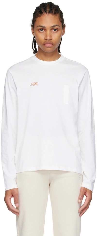 Shop Paloma Wool Off-white Organic Cotton Long Sleeve T-shirt In 620 Ecru