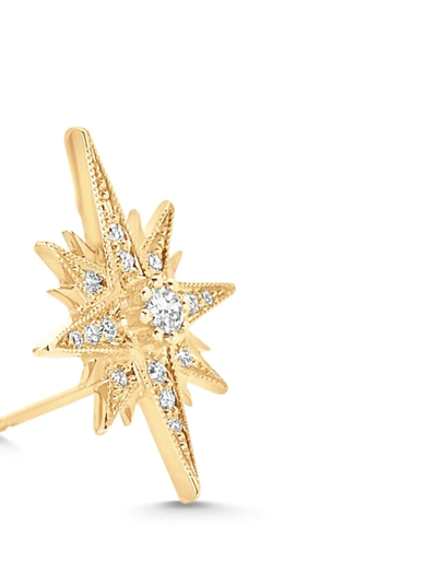 Sara Weinstock 18kt Yellow Gold Gretta Starburst Diamond Stud Earrings In Gold