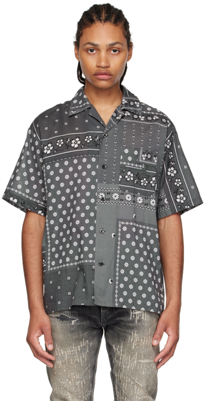 数量限定】 BANDANA CHOPPED / C-SHIRT . SS グレー Sサイズ